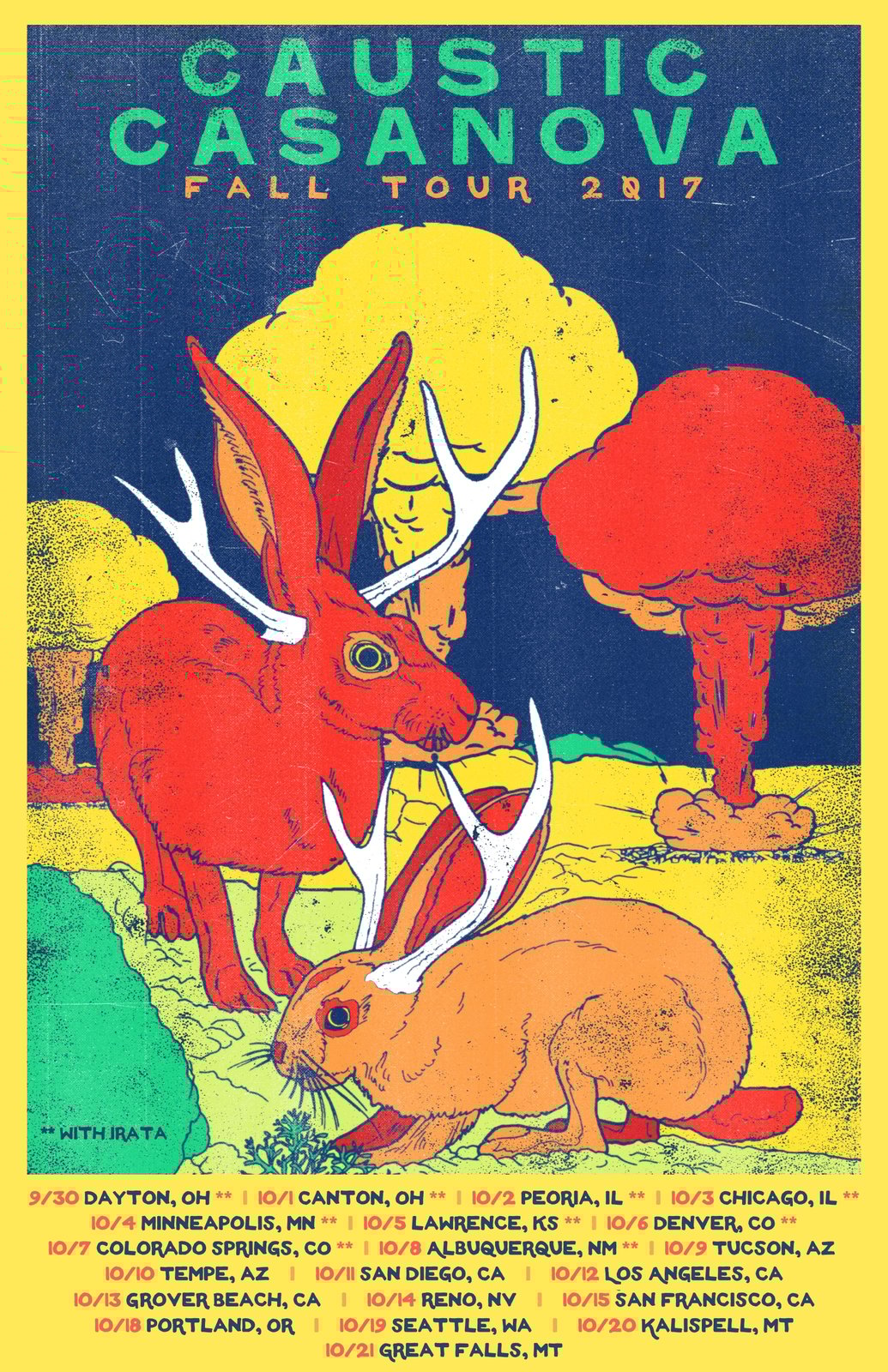 Tour and Show Posters | Caustic Casanova